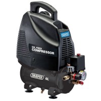 DRAPER 6L 1.1kW Oil-Free Air Compressor £189.95